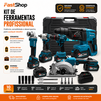 Ferramenta Brushless 68V – Alto Torque, Alta Performance e Durabilidade